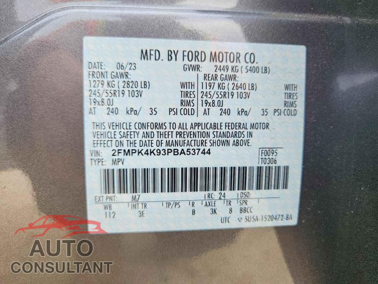 FORD EDGE 2023 - 2FMPK4K93PBA53744