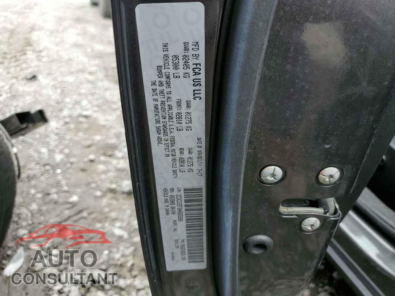 DODGE CHALLENGER 2017 - 2C3CDZBT3HH665886