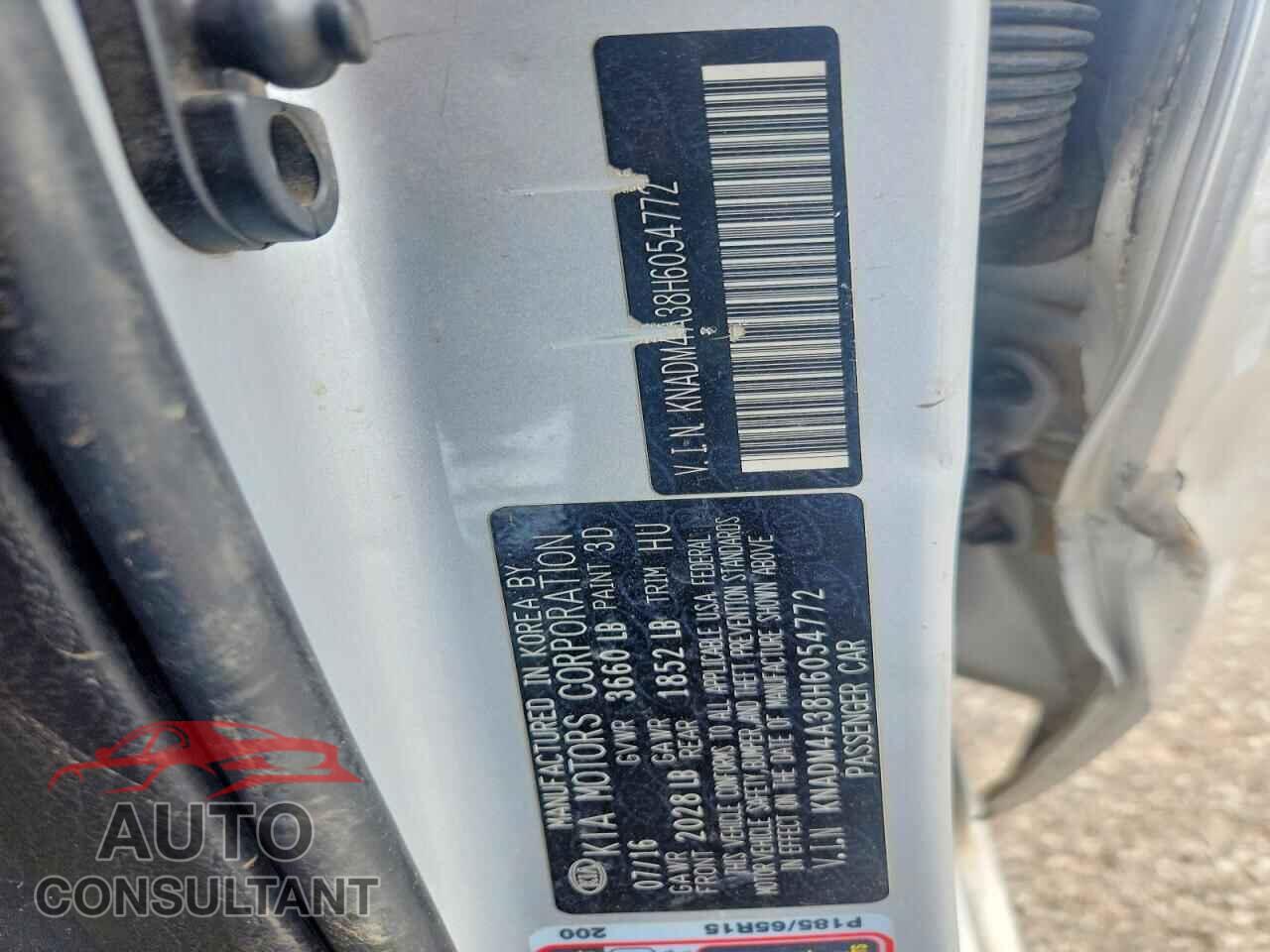 KIA RIO 2017 - KNADM4A38H6054772