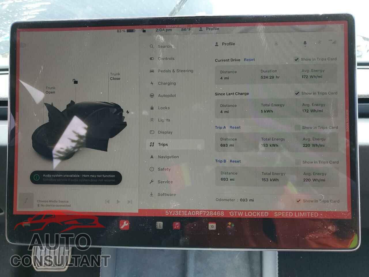 TESLA MODEL 3 2024 - 5YJ3E1EA0RF728468
