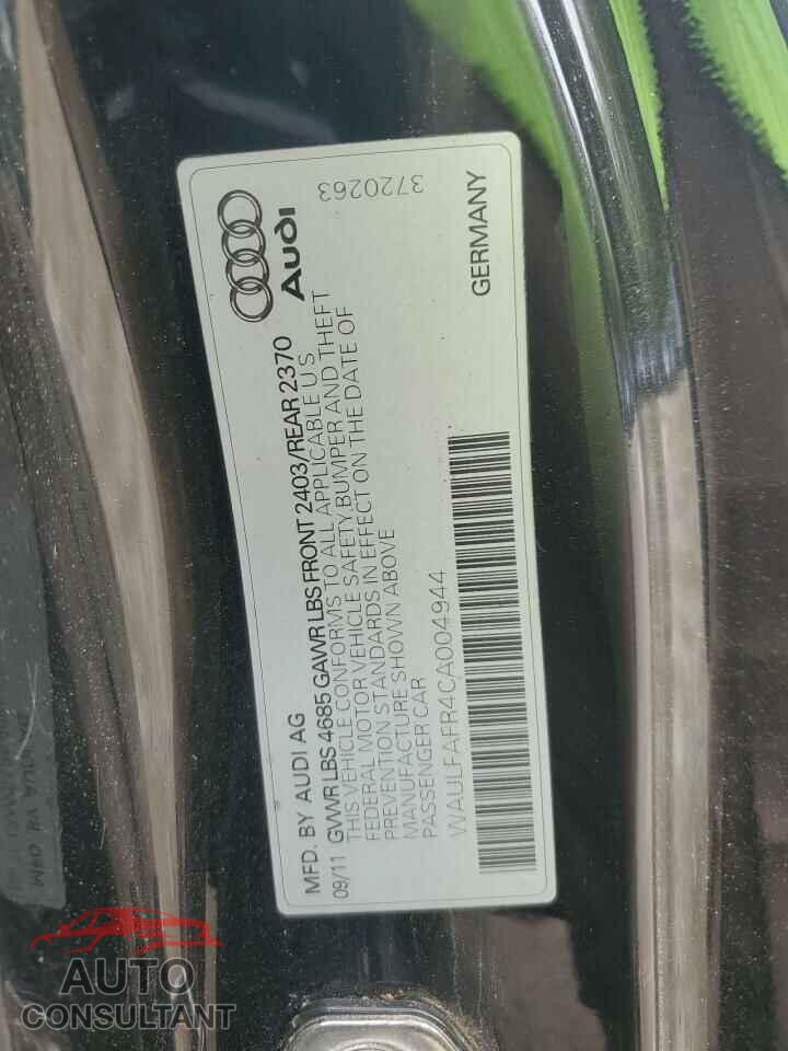 AUDI A5 2012 - WAULFAFR4CA004944
