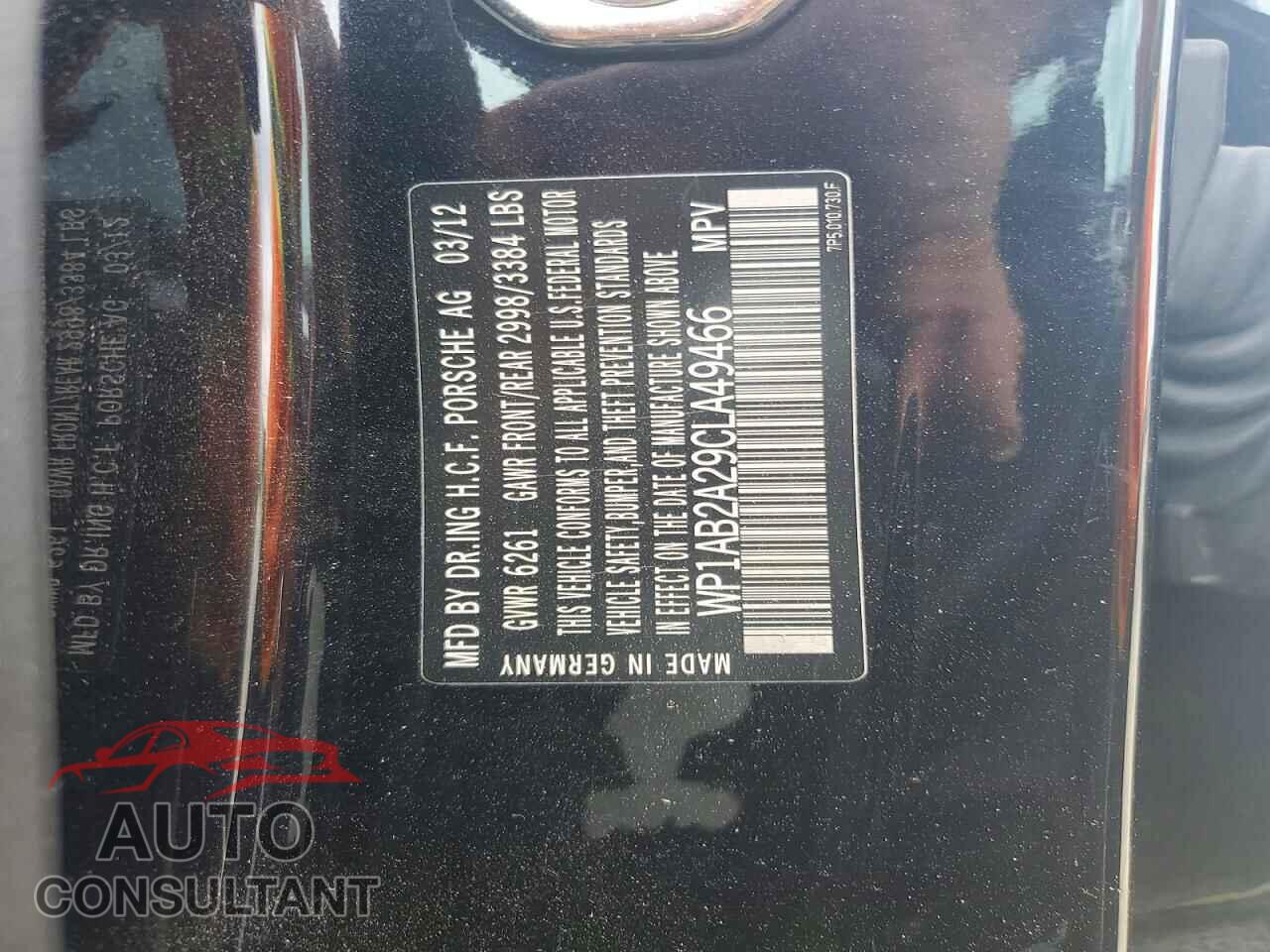 PORSCHE CAYENNE 2012 - WP1AB2A29CLA49466