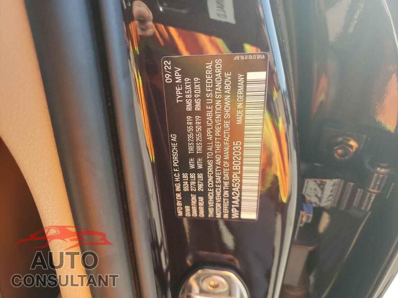 PORSCHE MACAN BASE 2023 - WP1AA2A53PLB02035