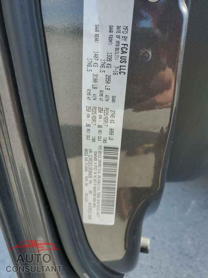 DODGE CARAVAN 2016 - 2C4RDGEG1GR384638