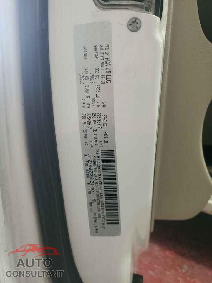 DODGE CARAVAN 2019 - 2C4RDGBG9KR561854