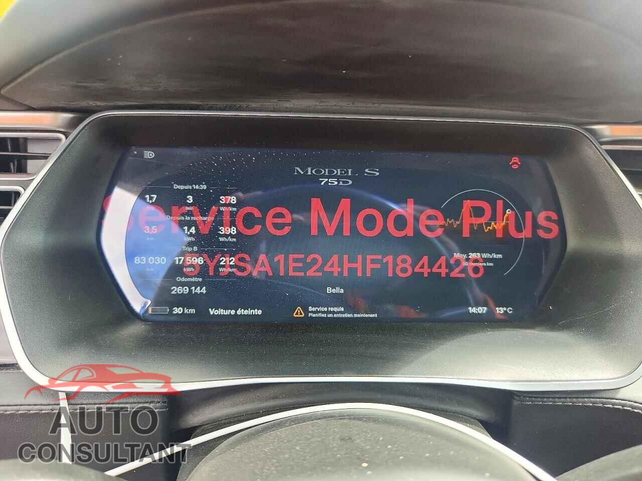 TESLA MODEL S 2017 - 5YJSA1E24HF184426