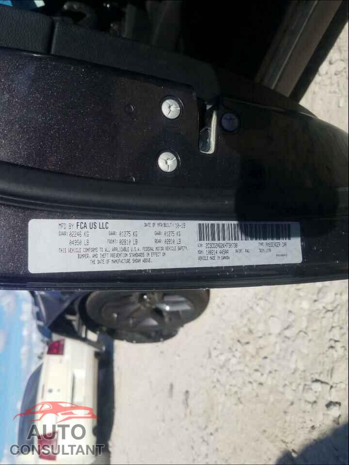 DODGE CHALLENGER 2019 - 2C3CDZAG2KH730738