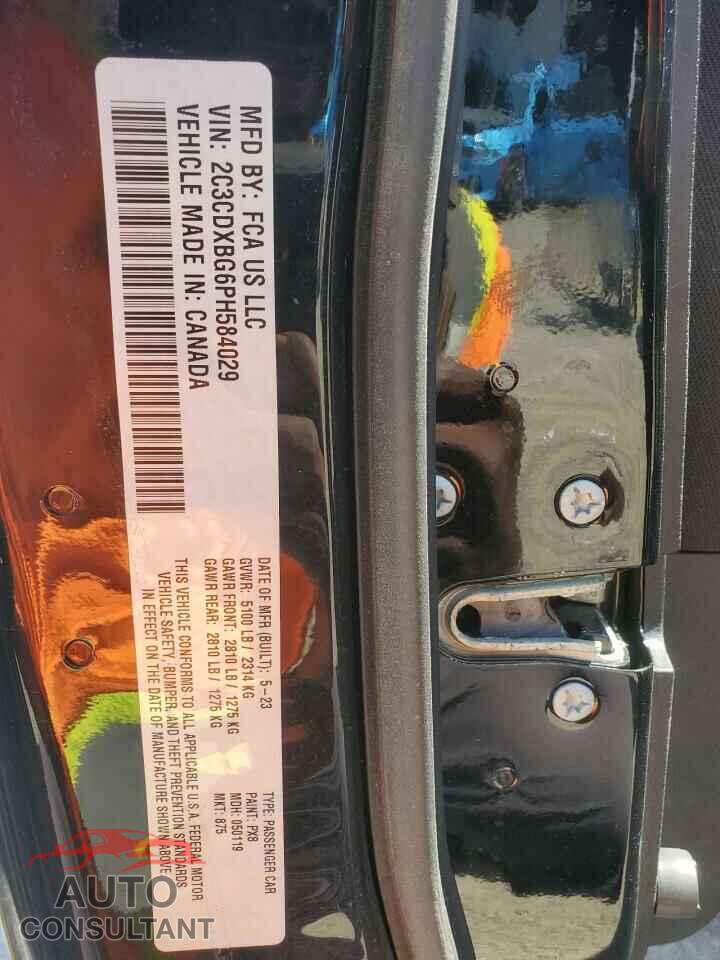 DODGE CHARGER 2023 - 2C3CDXBG6PH584029