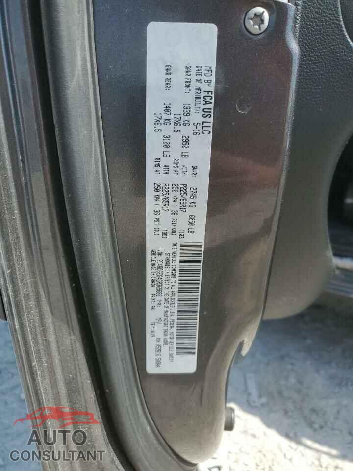 DODGE CARAVAN 2016 - 2C4RDGEG4GR365680