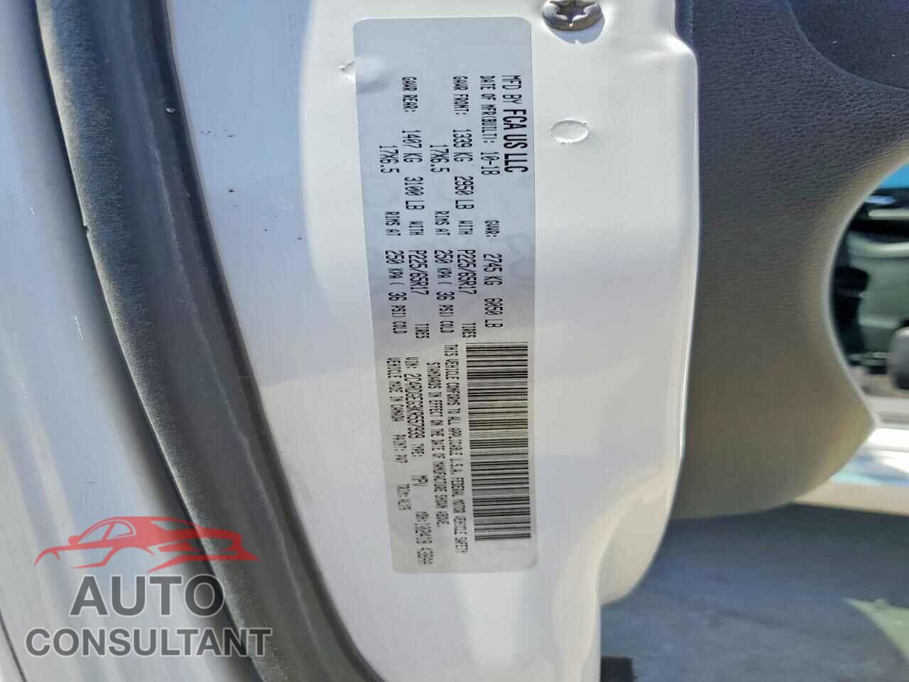 DODGE CARAVAN 2019 - 2C4RDGEG3KR557939
