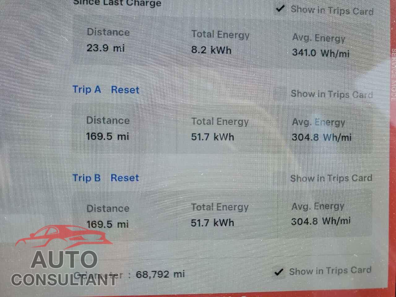 TESLA MODEL 3 2019 - 5YJ3E1EB8KF493929