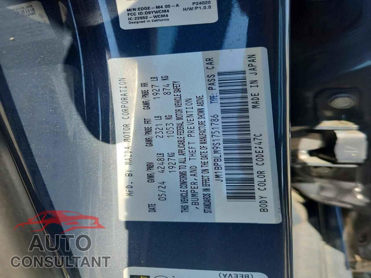 MAZDA 3 2025 - JM1BPBLM9S1751786