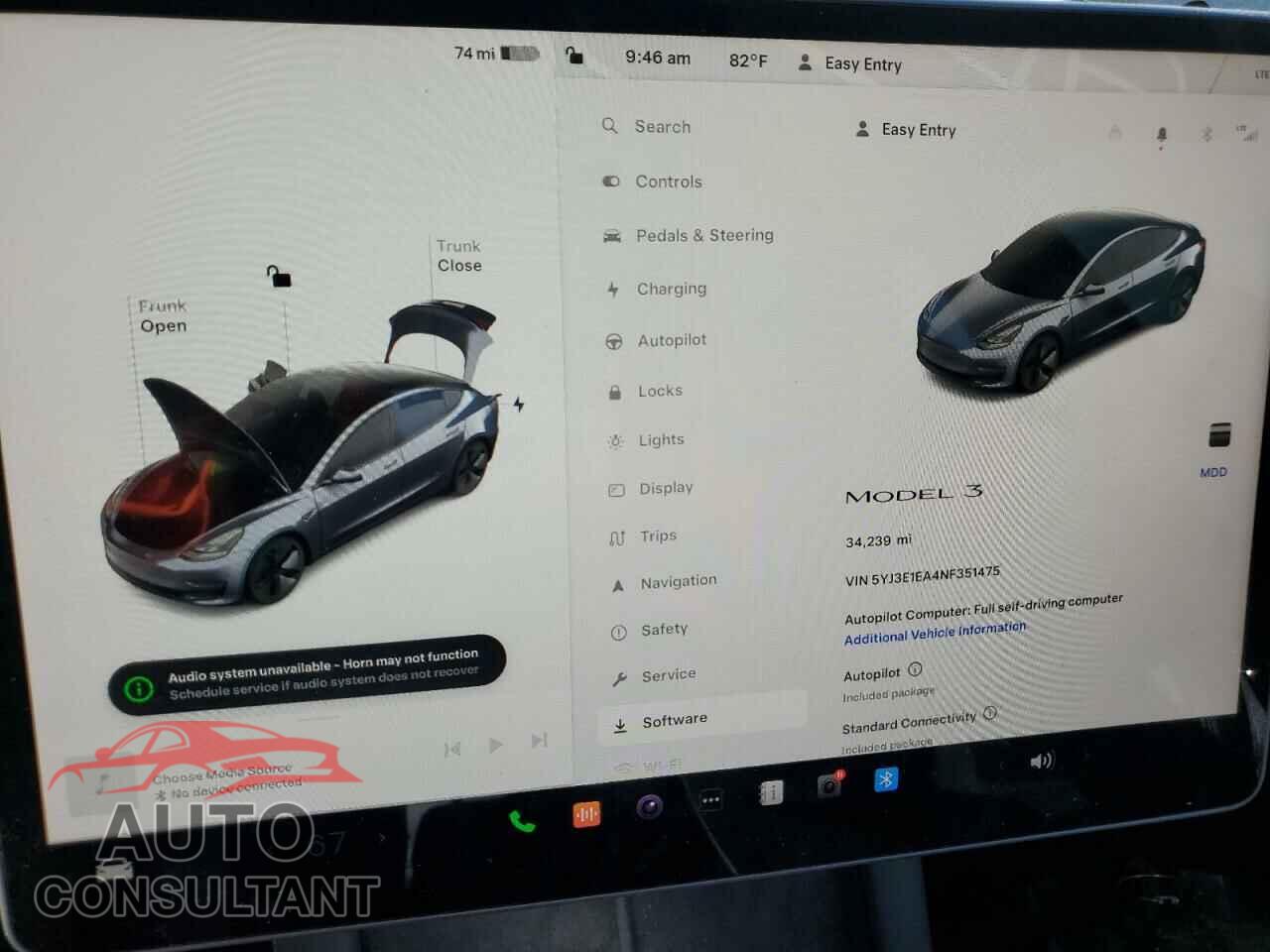 TESLA MODEL 3 2022 - 5YJ3E1EA4NF351475
