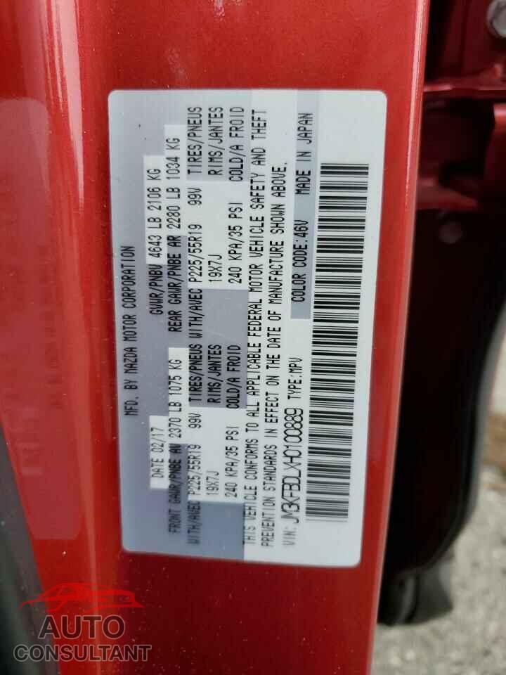 MAZDA CX-5 2017 - JM3KFBDLXH0100889