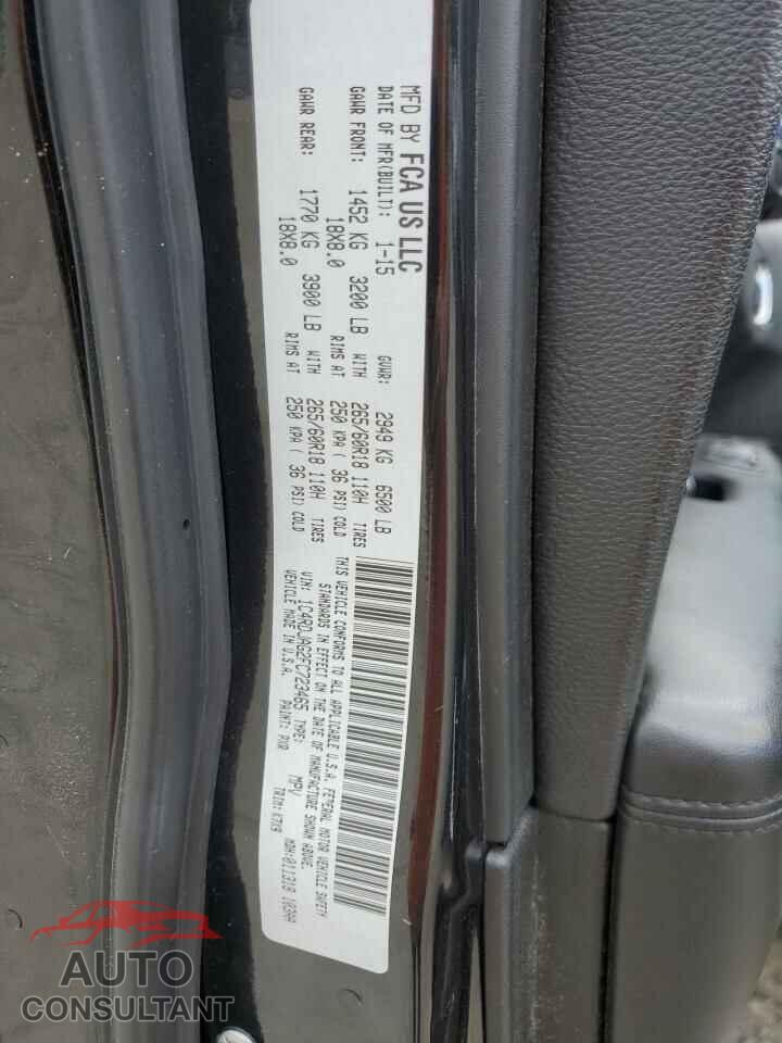 DODGE DURANGO 2015 - 1C4RDJAG2FC723465
