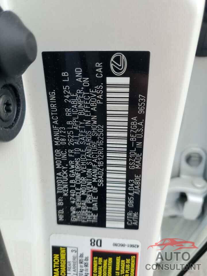 LEXUS ES350 2024 - 58ADZ1B12RU162502