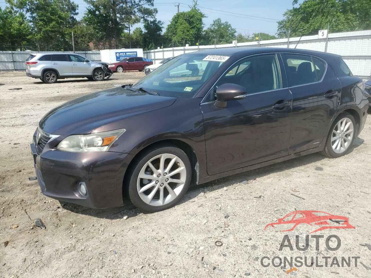 LEXUS CT 200 2012 - JTHKD5BH6C2086256