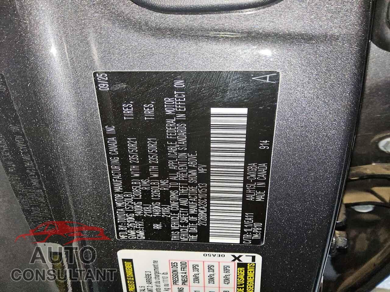 LEXUS UNKNOWN 2025 - 2T2BBMCA2SC101513