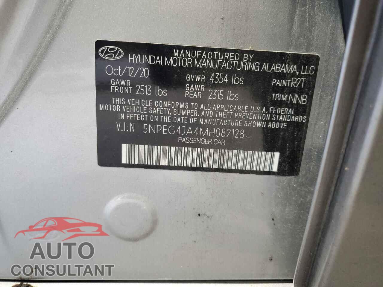 HYUNDAI SONATA 2021 - 5NPEG4JA4MH082128