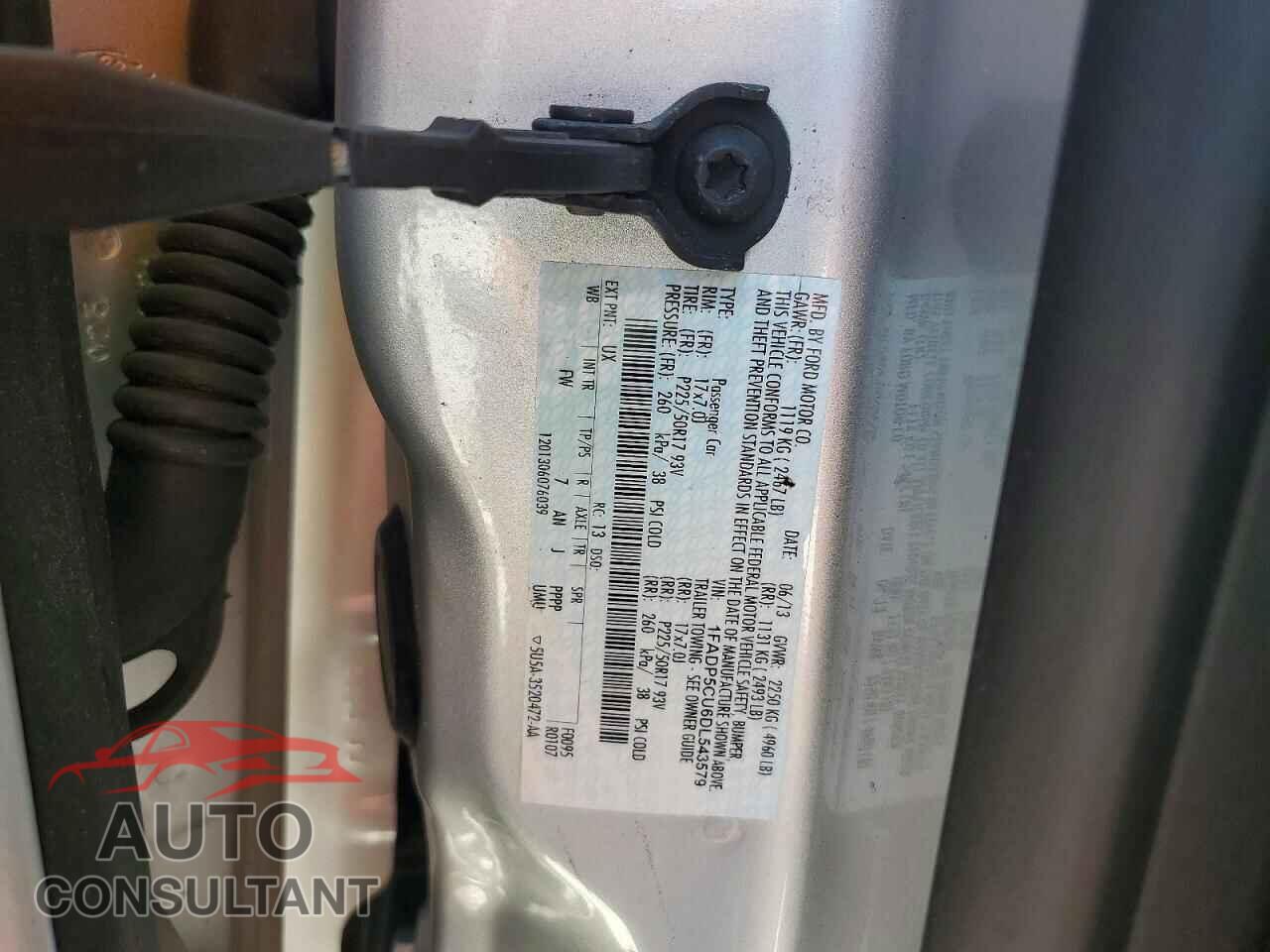 FORD CMAX 2013 - 1FADP5CU6DL543579