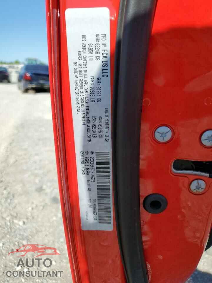 DODGE CHALLENGER 2020 - 2C3CDZAG7LH146370