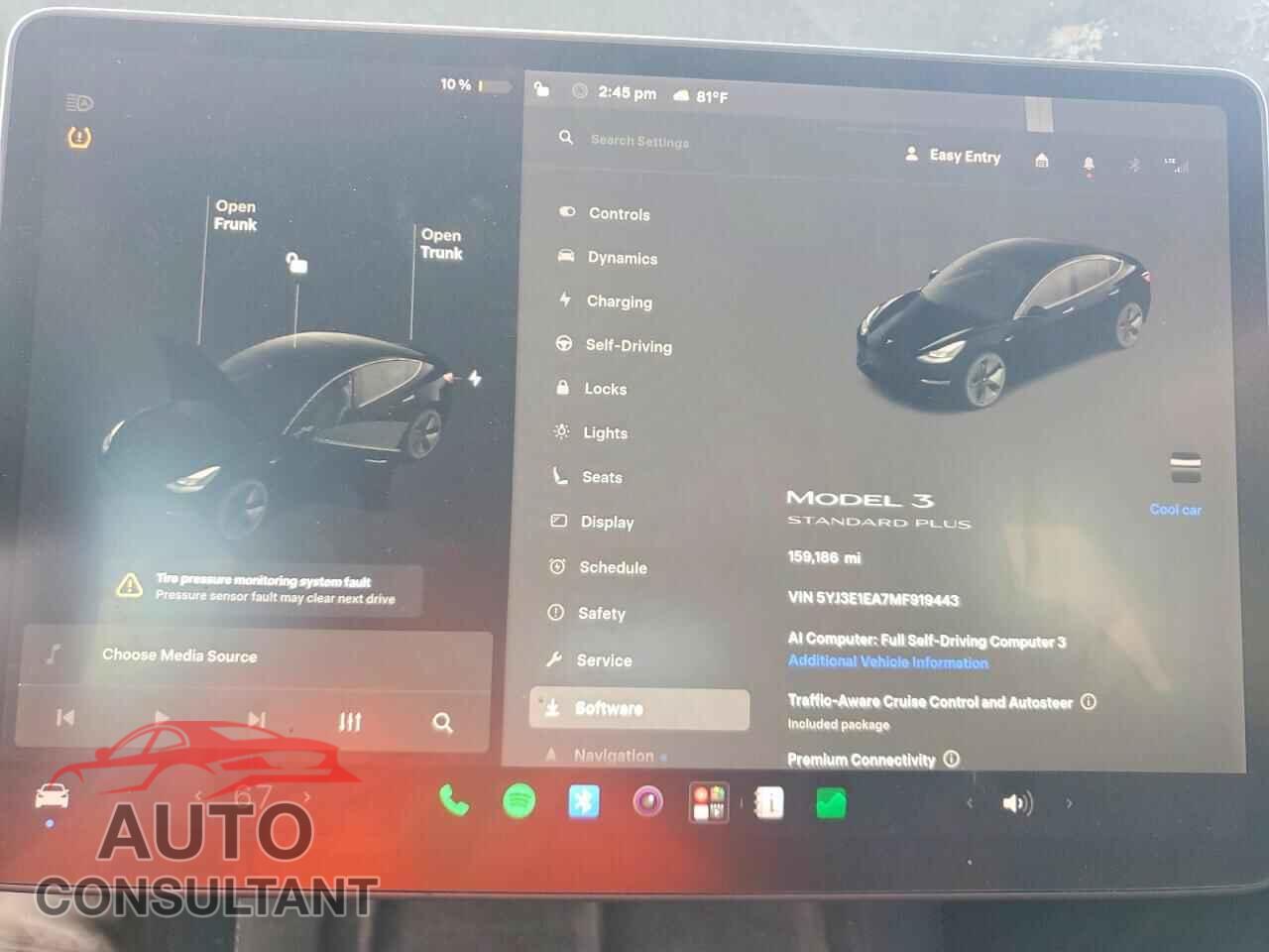 TESLA MODEL 3 2021 - 5YJ3E1EA7MF919443