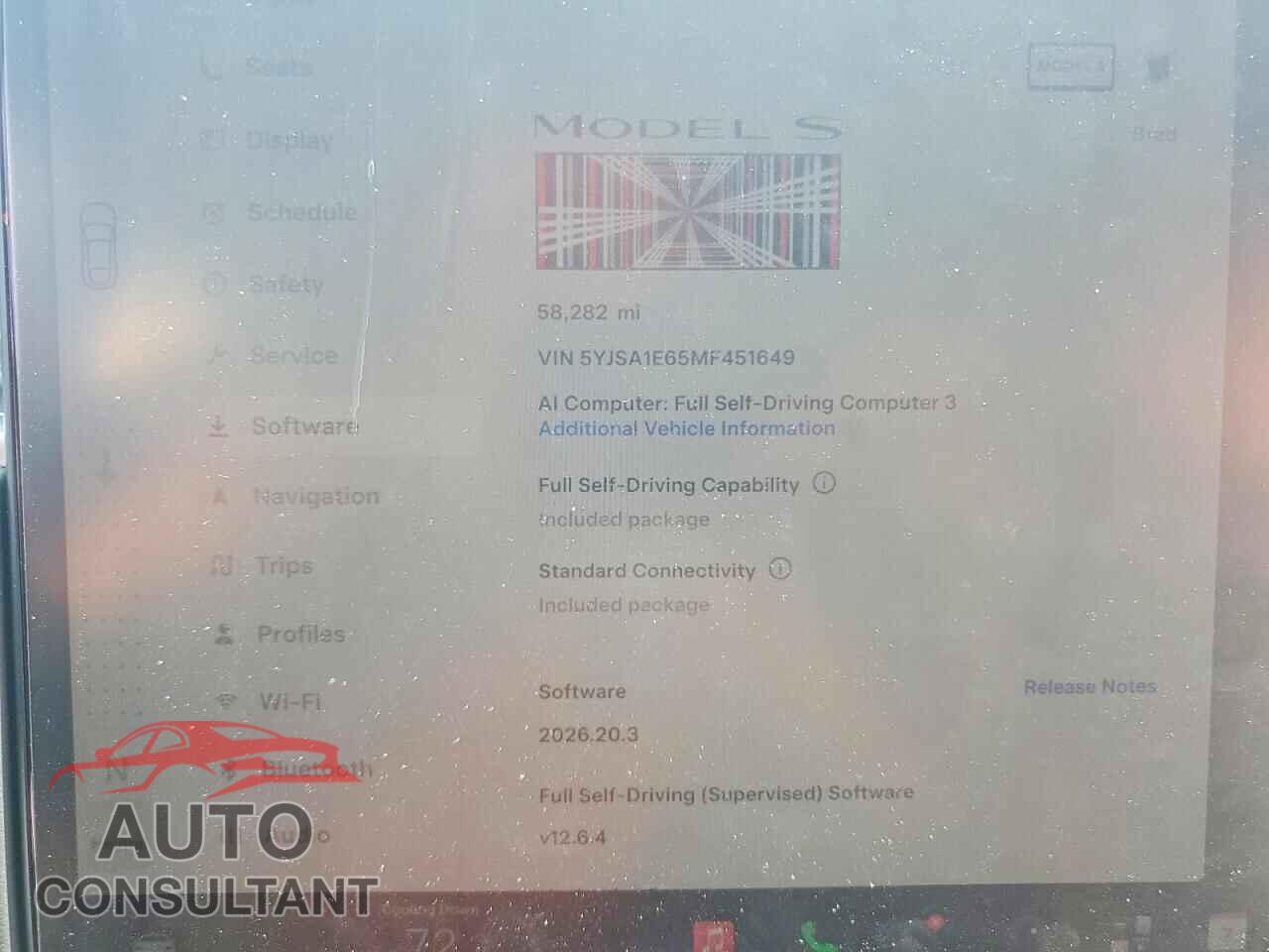 TESLA MODEL S 2021 - 5YJSA1E65MF451649