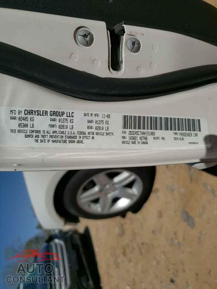 DODGE CHARGER 2010 - 2B3CA5CTXAH151083