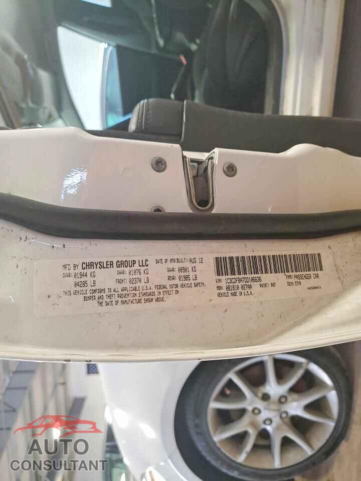 DODGE DART 2013 - 1C3CDFBA7DD106636