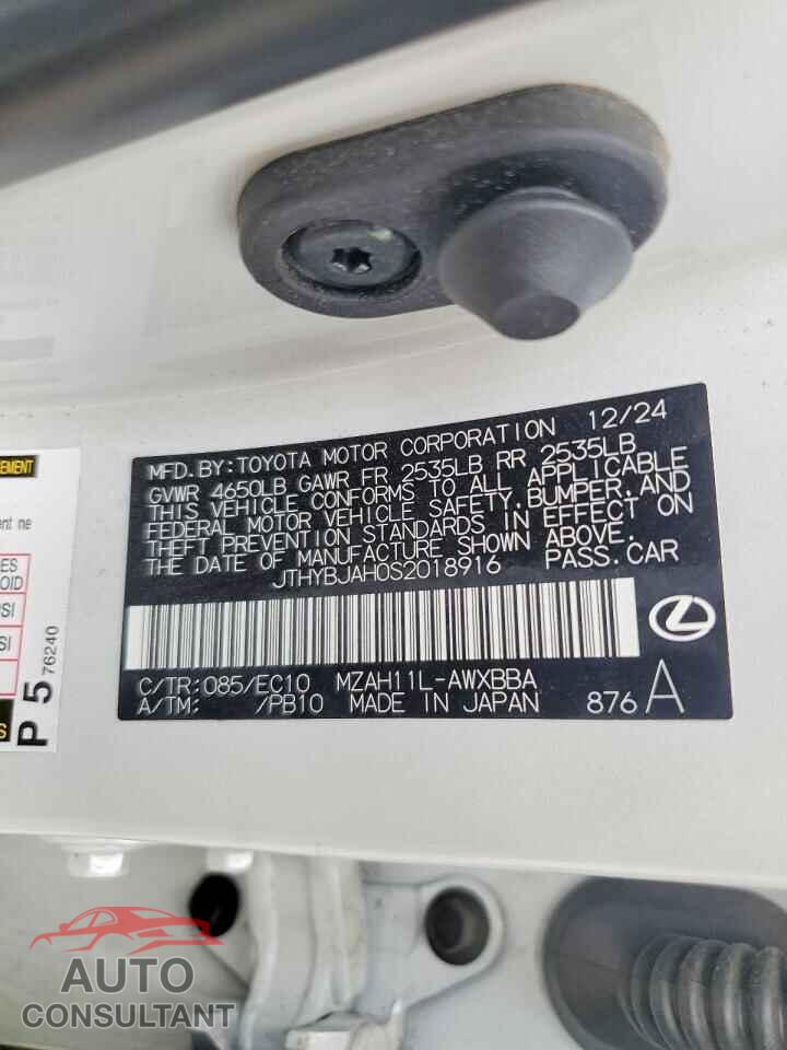 LEXUS UNKNOWN 2025 - JTHYBJAH0S2018916