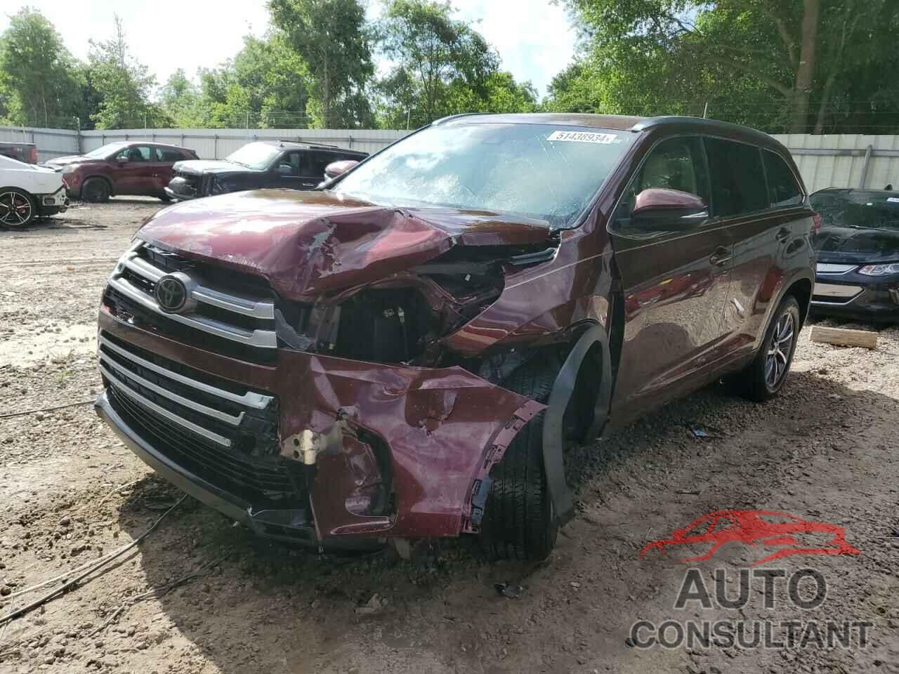 TOYOTA HIGHLANDER 2018 - 5TDKZRFHXJS270710