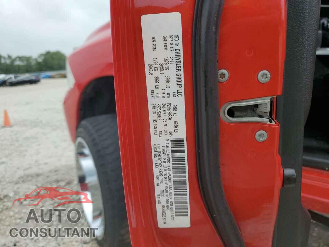DODGE RAM 1500 2012 - 1C6RD6MTXCS123307