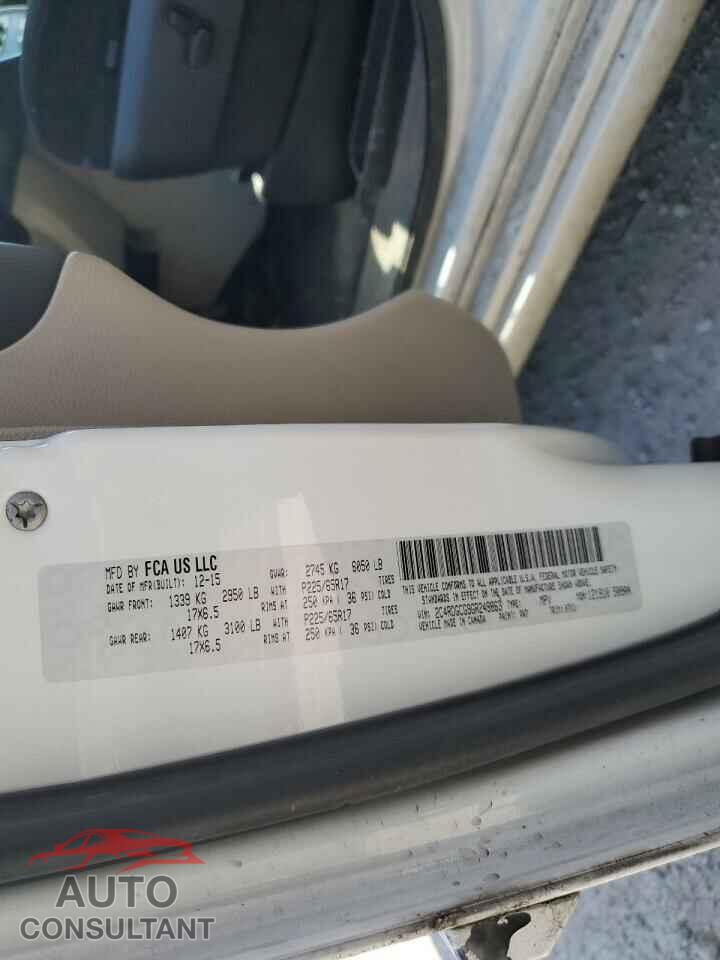 DODGE CARAVAN 2016 - 2C4RDGCG9GR249863