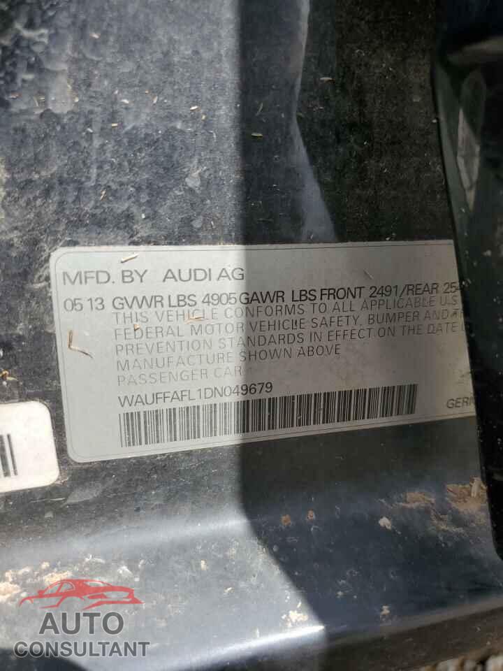 AUDI A4 2013 - WAUFFAFL1DN049679