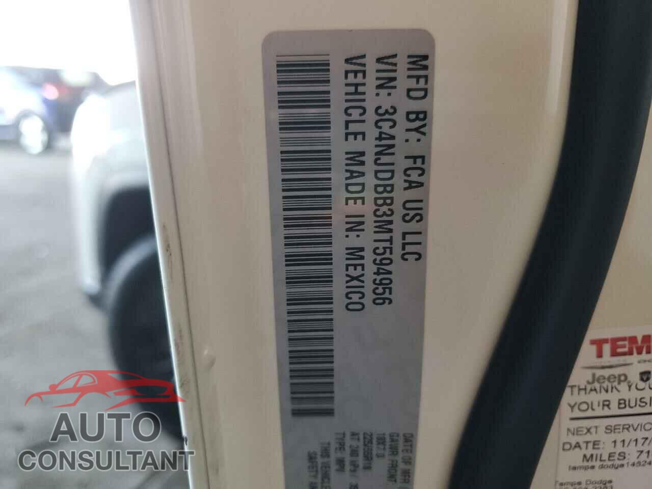 JEEP COMPASS 2021 - 3C4NJDBB3MT594956