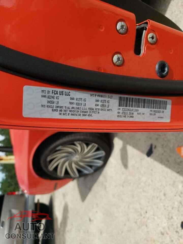 DODGE CHALLENGER 2018 - 2C3CDZAG3JH112424