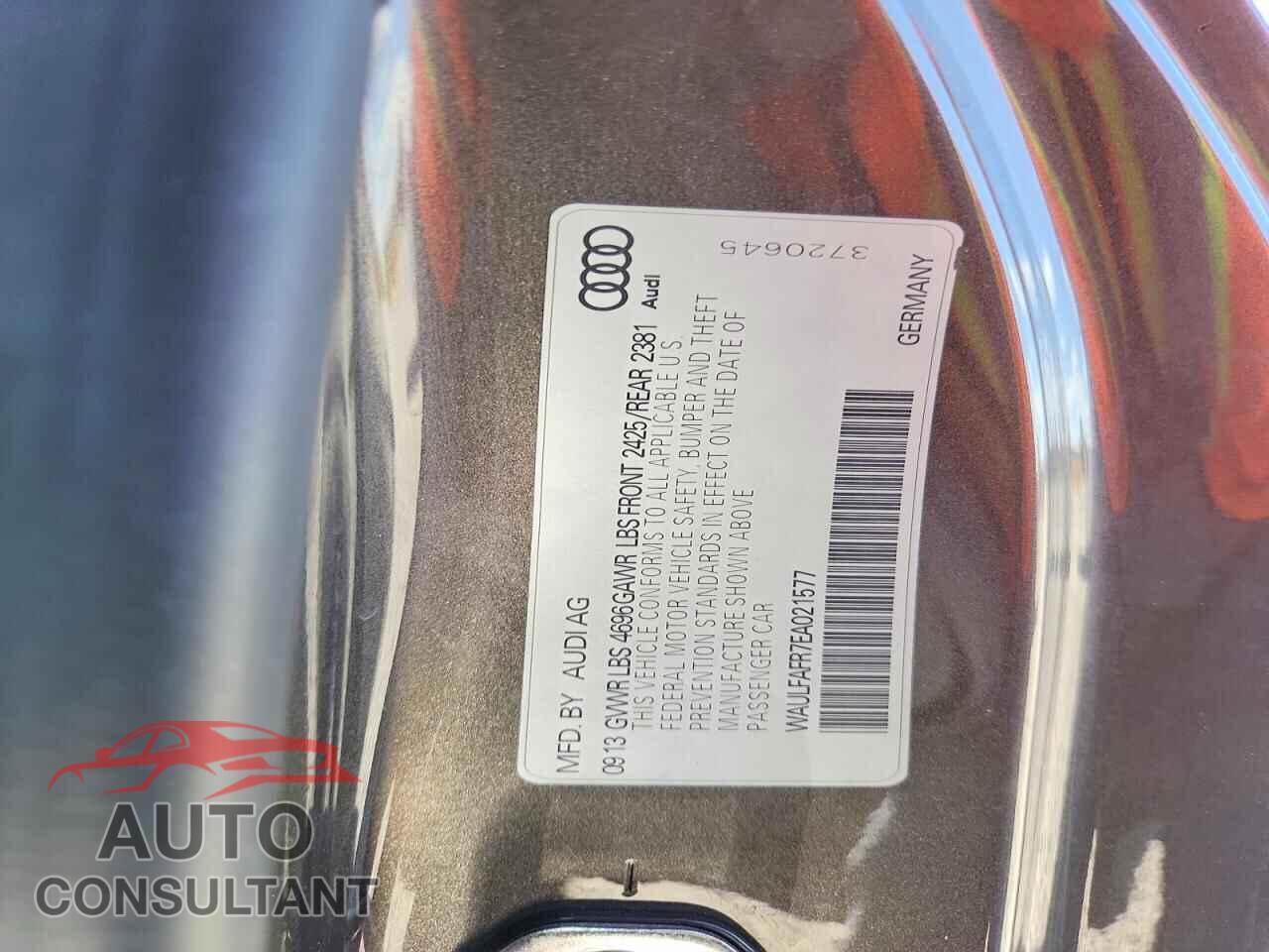 AUDI A5 2014 - WAULFAFR7EA021577