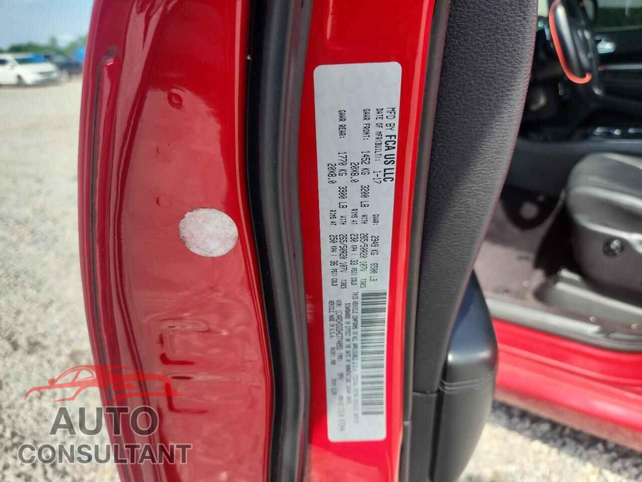 DODGE DURANGO 2017 - 1C4RDHDG5HC774093