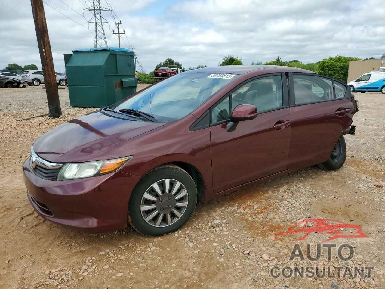 HONDA CIVIC 2012 - 2HGFB2F50CH606824
