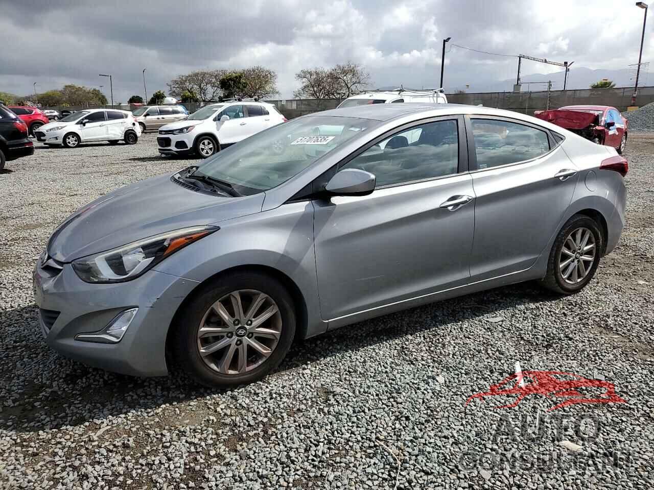 HYUNDAI ELANTRA 2016 - KMHDH4AE0GU535453