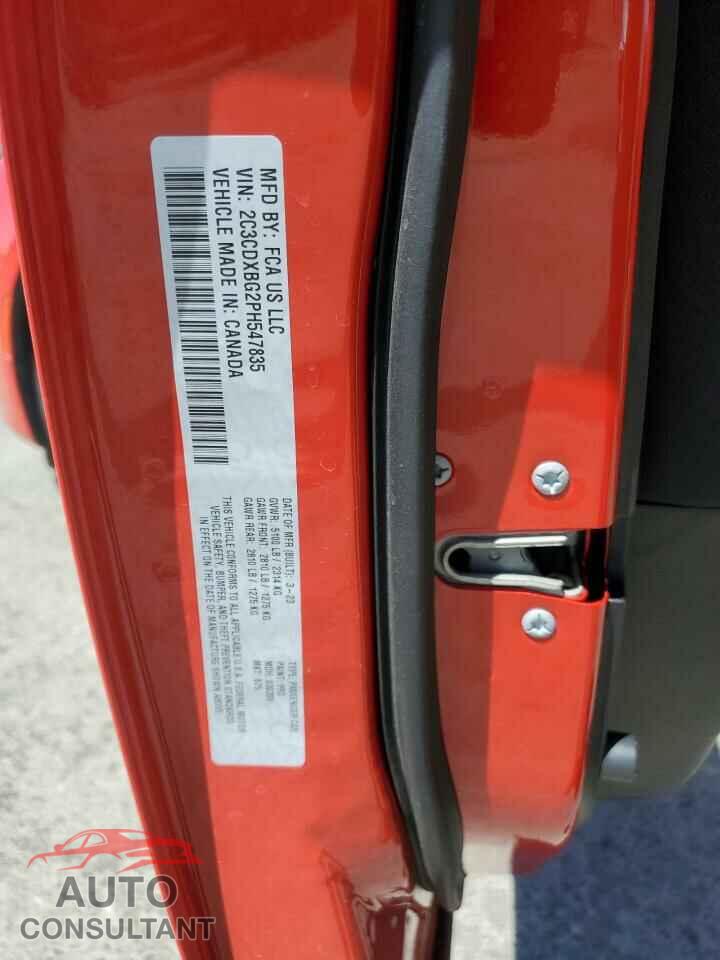 DODGE CHARGER 2023 - 2C3CDXBG2PH547835