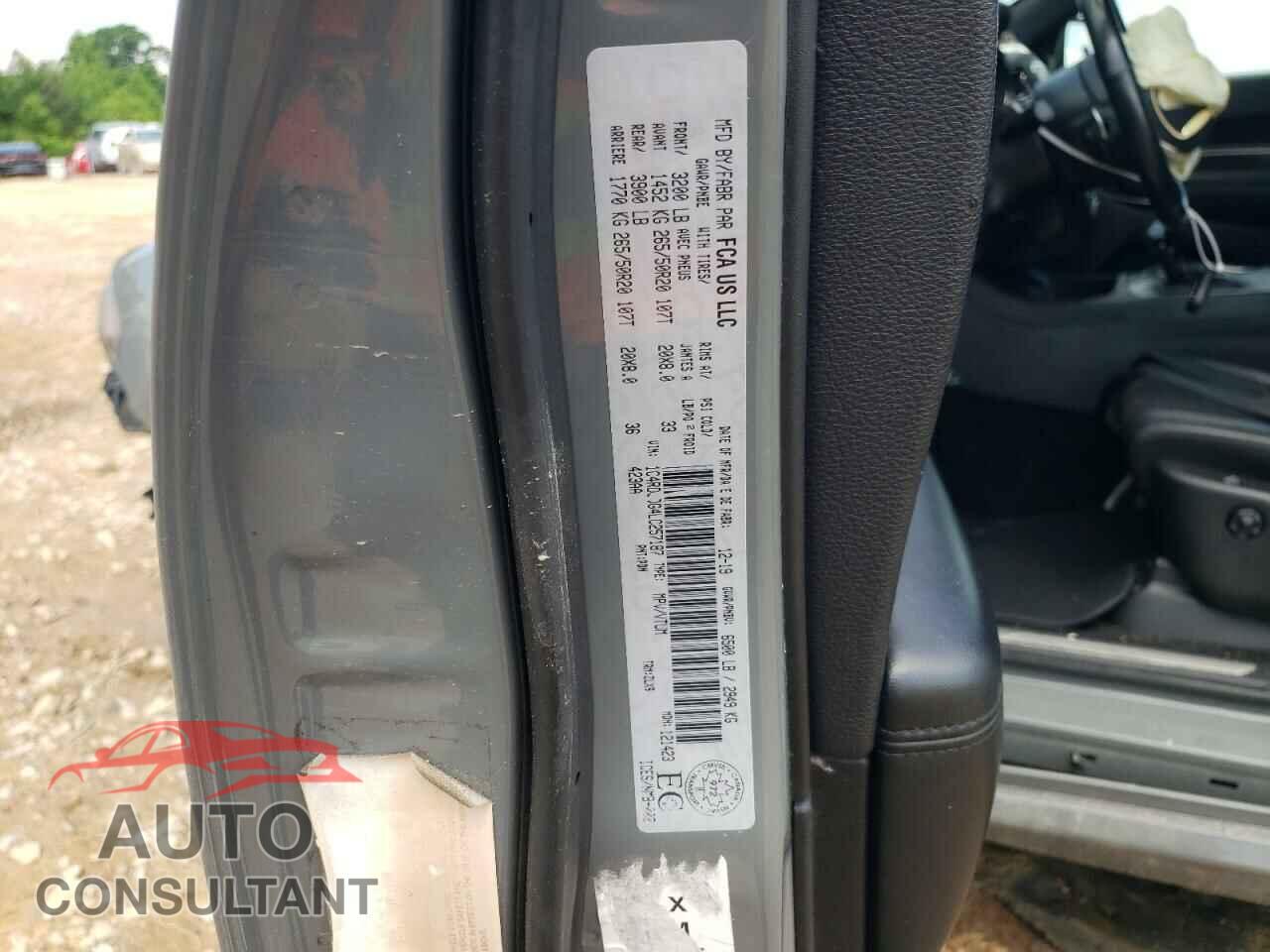 DODGE DURANGO 2020 - 1C4RDJDG4LC257187