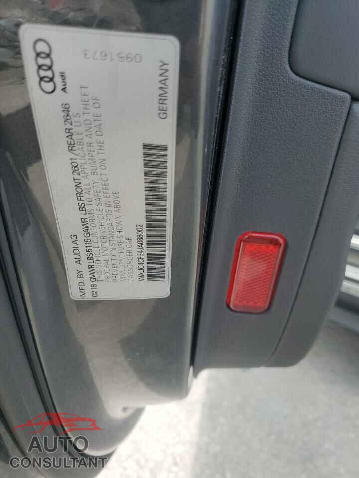 AUDI S5/RS5 2018 - WAUC4CF54JA088002