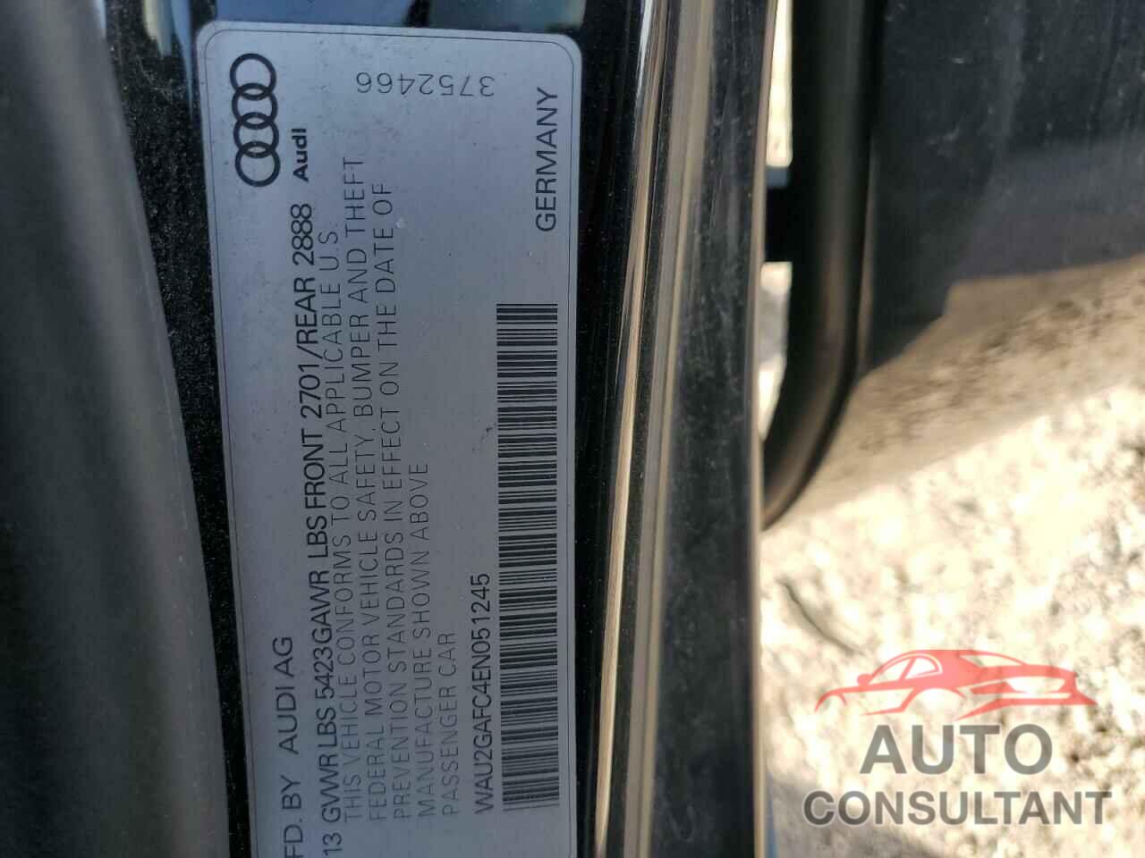 AUDI A7 2014 - WAU2GAFC4EN051245