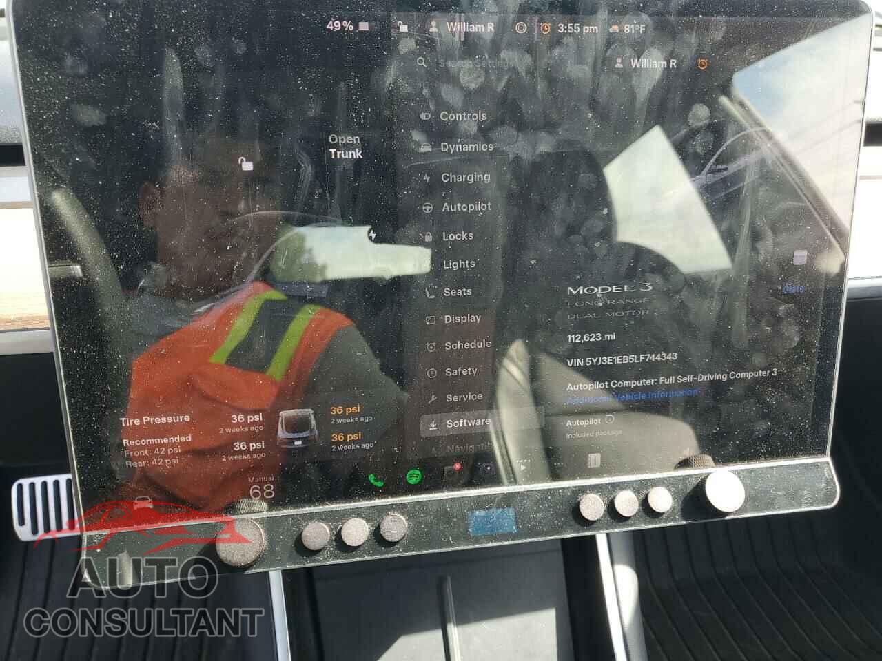 TESLA MODEL 3 2020 - 5YJ3E1EB5LF744343