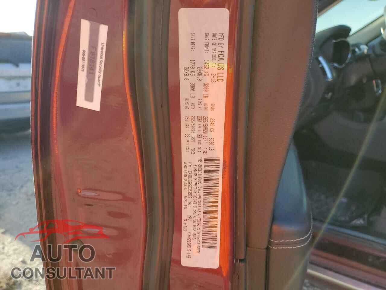 DODGE DURANGO 2016 - 1C4RDJEG0GC353998