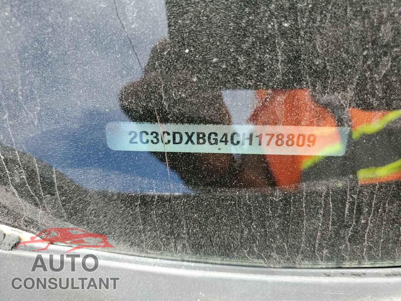 DODGE CHARGER 2012 - 2C3CDXBG4CH178809