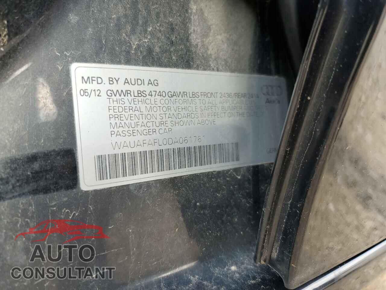 AUDI A4 2013 - WAUAFAFL0DA061761