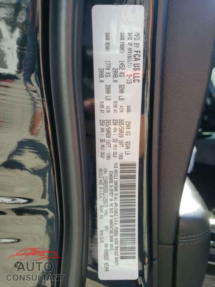 DODGE DURANGO 2020 - 1C4RDHDG6LC129672