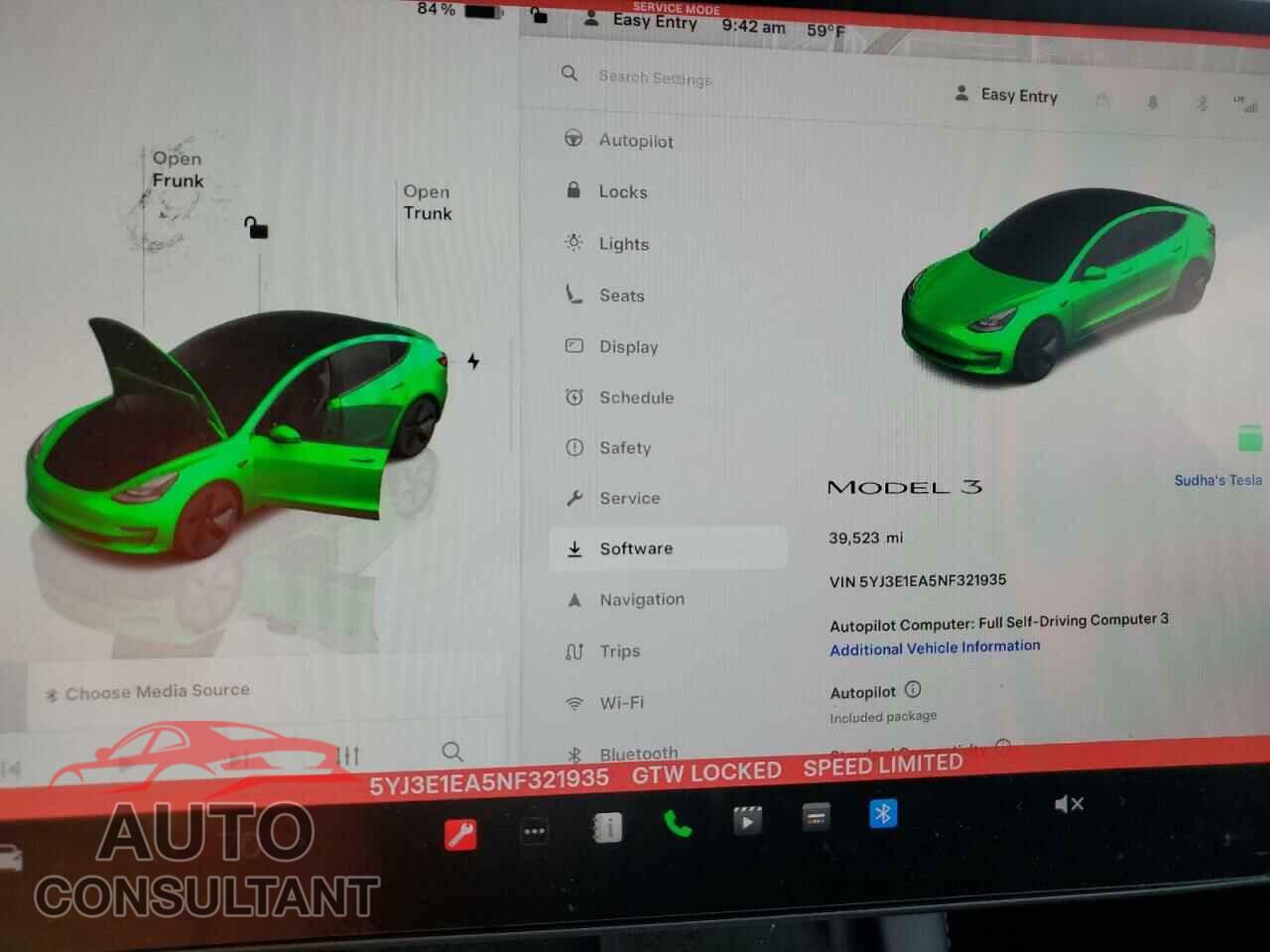 TESLA MODEL 3 2022 - 5YJ3E1EA5NF321935